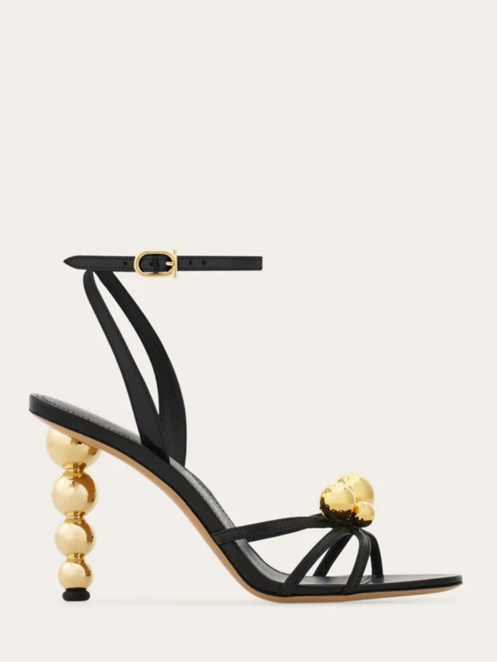 FERRAGAMO
Sculptural Heel
Spherical heel sandal
$ 1,390 size 8.5
Color: Black - Picture 3 of 16
